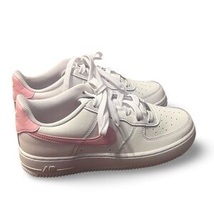Nike Air Force 1 Low Pink Swoosh Kids Size 6